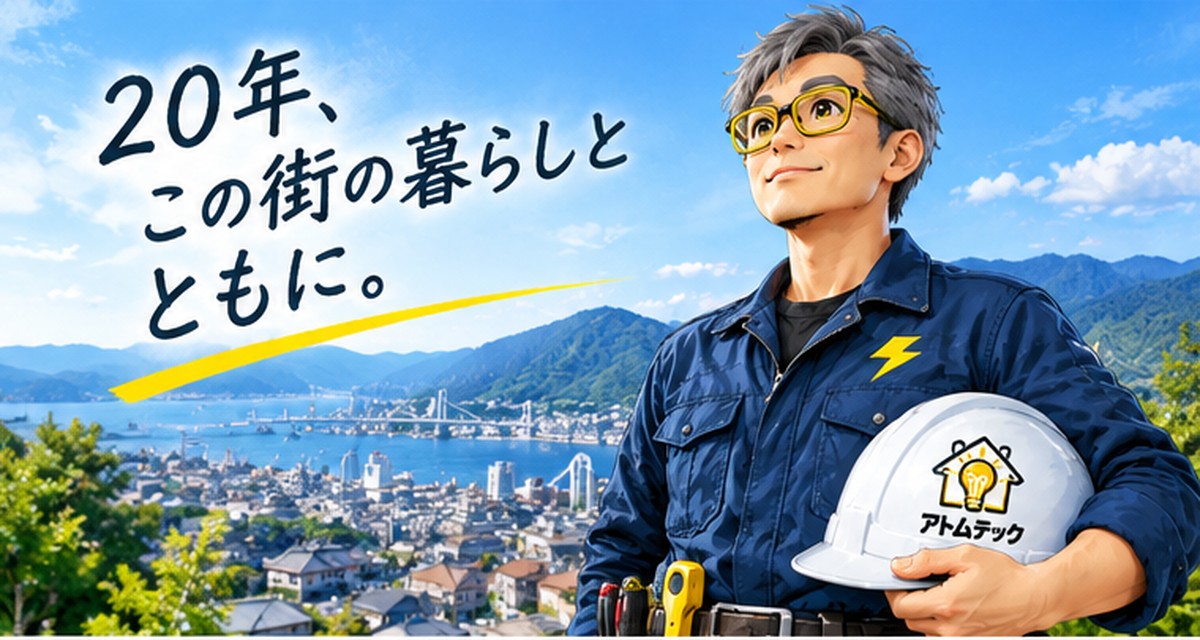 20年、この街の暮らしとともに。アトムテックの電気マン