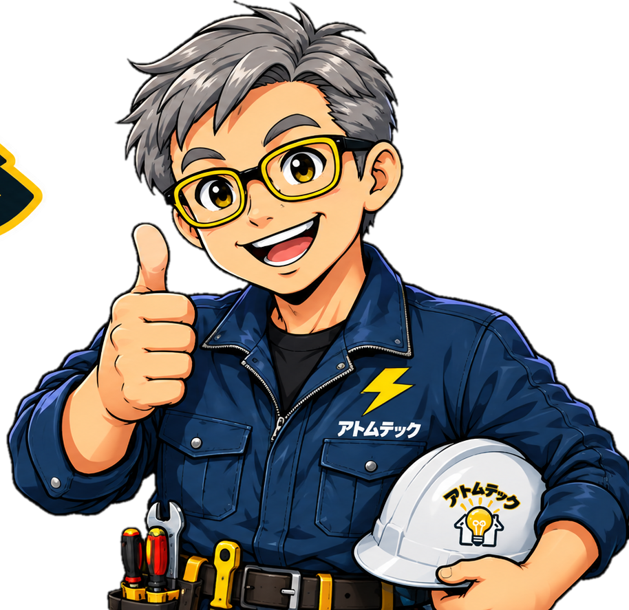 アトムテックの電気マン（代表 橋本）
